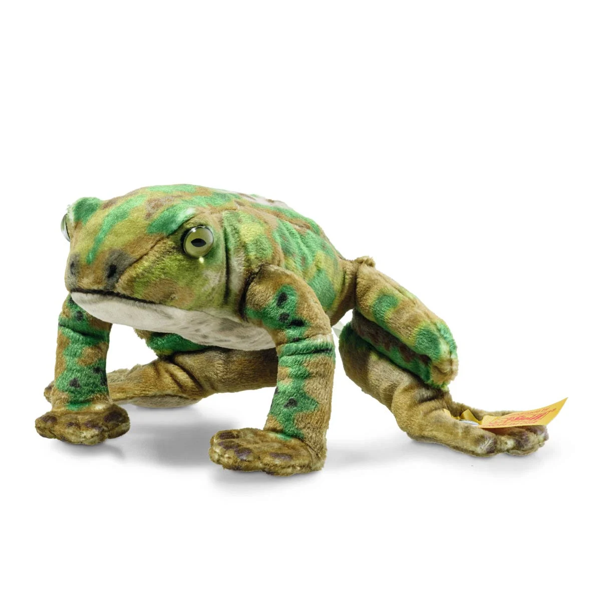 Steiff National Geographic Froggy the Green & Golden Bell Frog Soft Toy – 12 cm