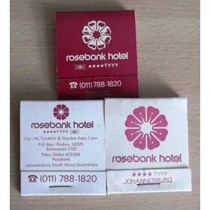 3 vintage Rosebank Hotel matchbooks - unused