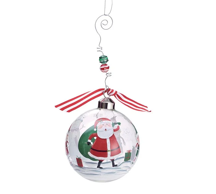 ORNAMENT SANTA SNOWMAN ELF ASTD