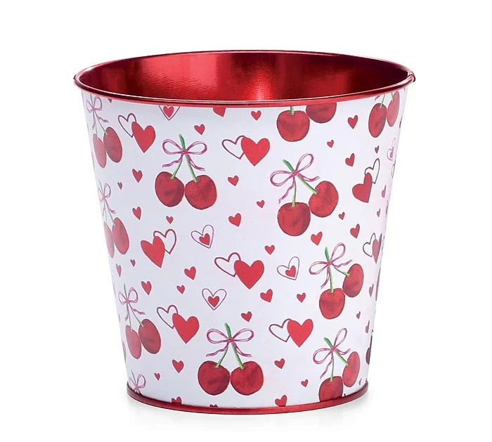 4" SWEET VALENTINE CHERRY POT COVER