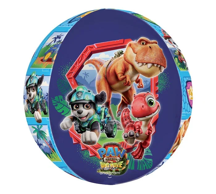 16" PKG PAW PATROL DINO MOVIE ORBZ XL