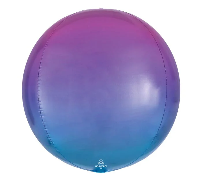 16"PKG PINKBLUE OMBRE ORBZ BALLOON
