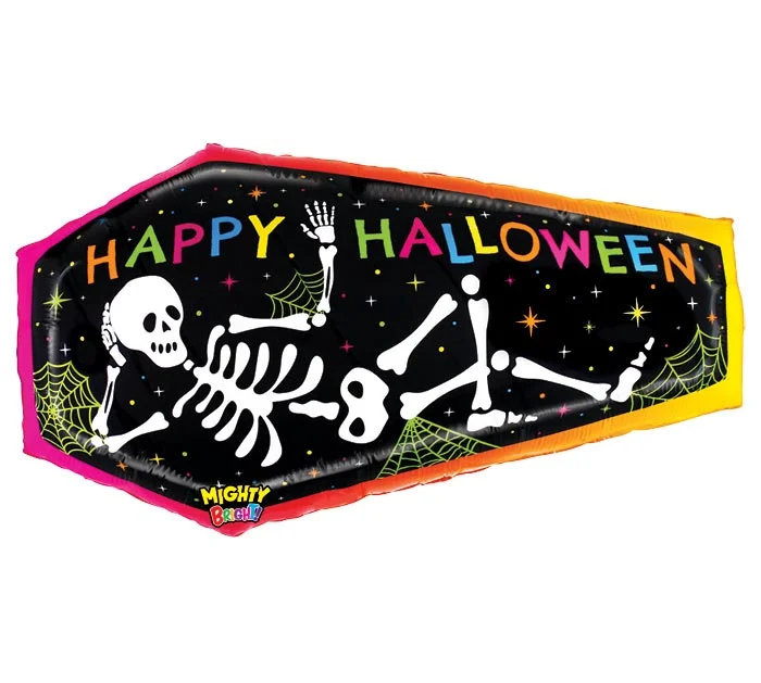 34" PKG MIGHTY BRIGHT HALLOWEEN COFFIN