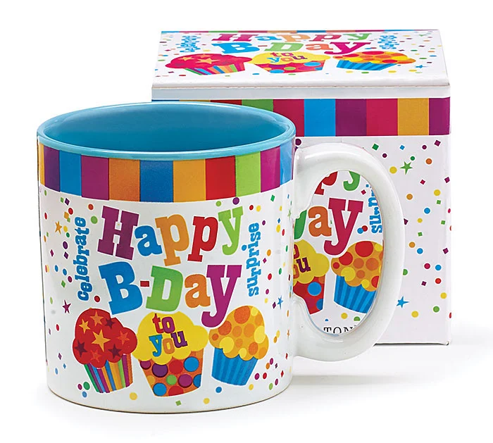 HAPPY BIRTHDAY TO YOU CERAMIC MUG W/BOX