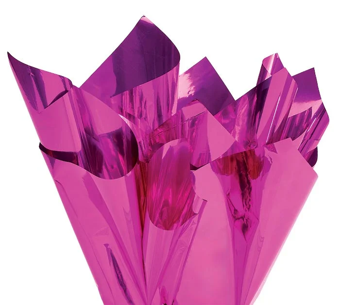20X20 FUCHSIA METALLIC SHEETS