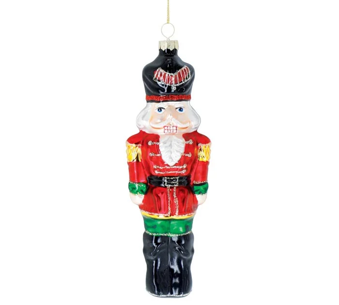 ORNAMENT GLASS NUTCRACKER