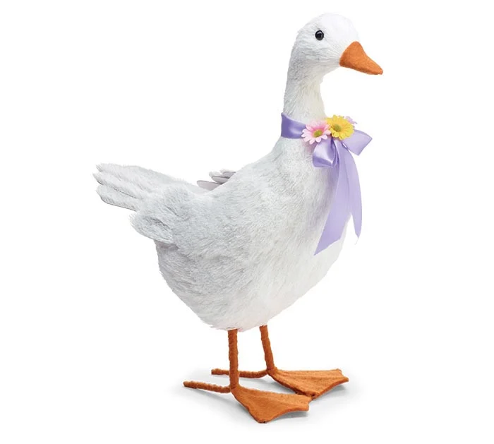 DECOR 18" WHITE GOOSE