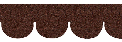 Red Fishscale Asphalt Shingles