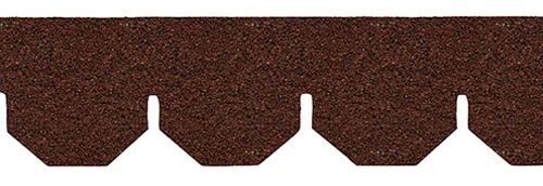 Red Hexagon Asphalt Shingles