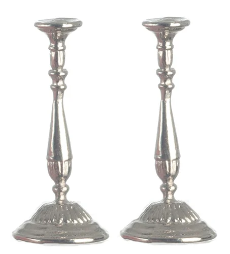 Candlesticks, Silver, 2 pc.