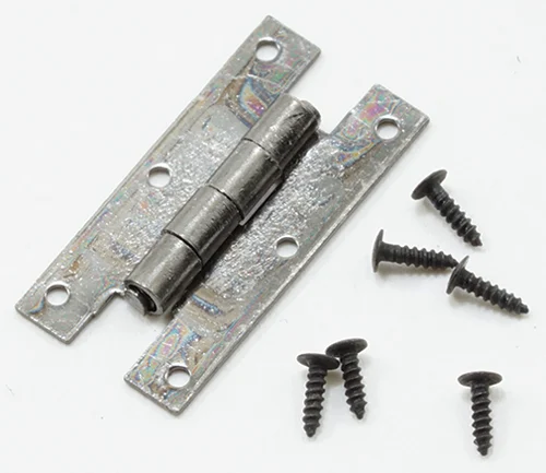 H Hinges with Nails, Pewter