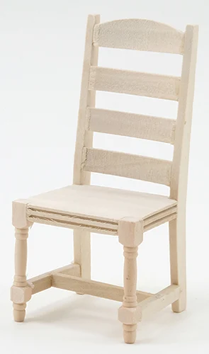 Ladder Back Side Chair, Unfinished