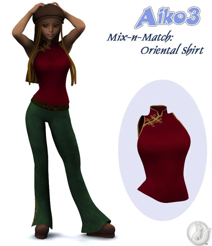 Aiko3 Mix-N-Match: Oriental Shirt