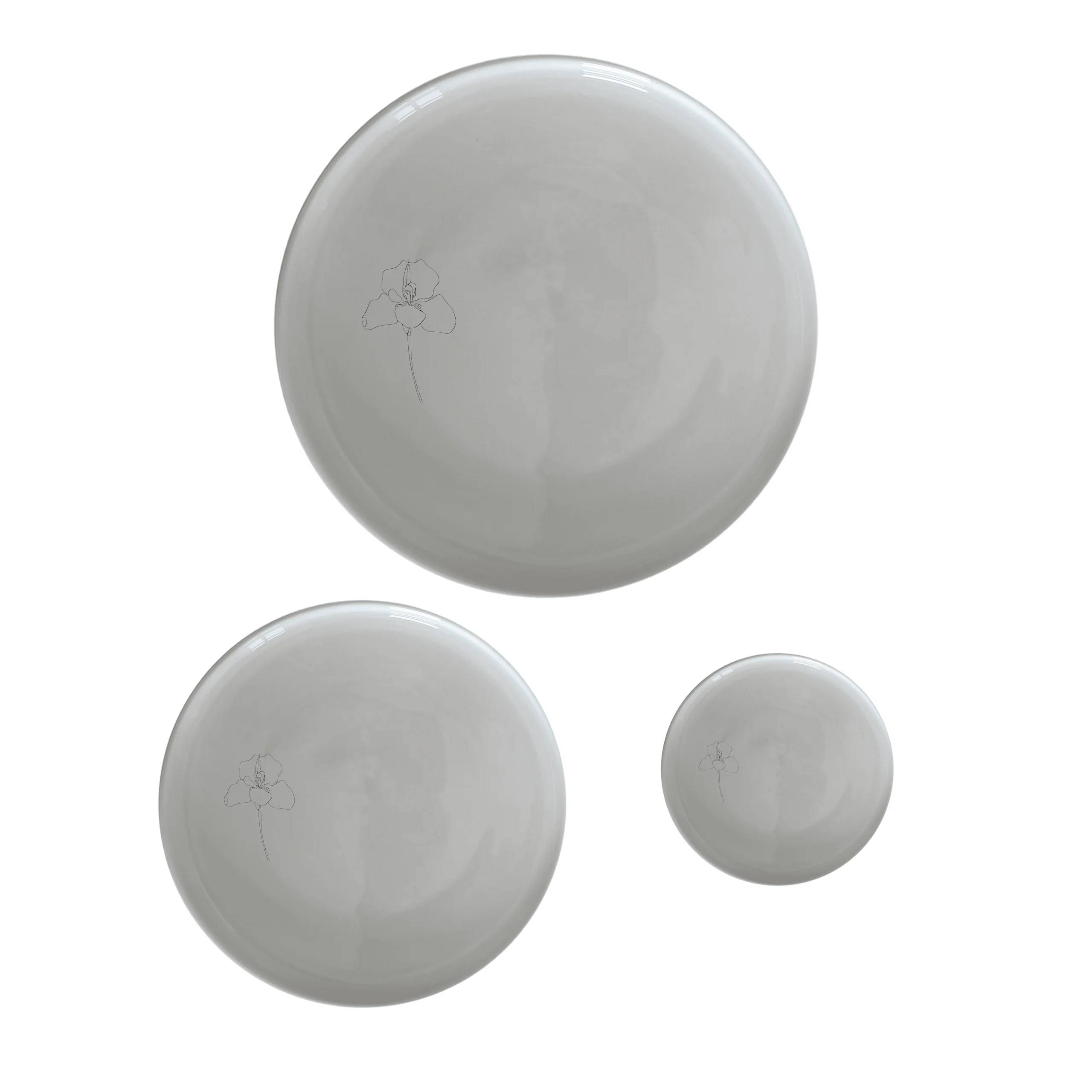 Delicate Disa Flower Dinnerware Set of 12 - Range 1
