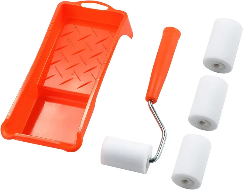 Deluxe Mini Foam Paint Roller and Tray Set