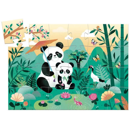 Djeco Leo the Panda 24pc Silhouette Puzzle
