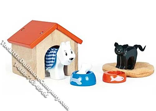 Dollhouse Scale Model Pet Set