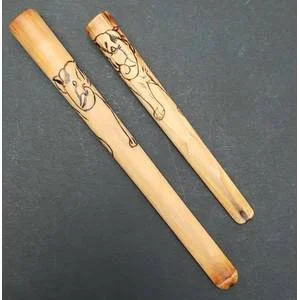 Early 20th Century`Asian Elephant` Pair Cigarette Holders (x2).