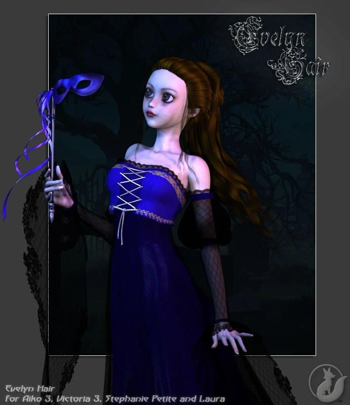 Evelyn Hair for A3, V3, SP, and L3