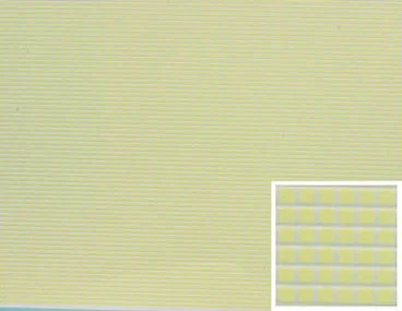 Floor Tile, Yellow 1/8"sq 11" x 15", Yellow