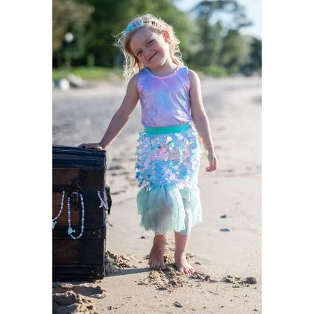 Great Pretenders Bling Bling Mermaid Skirt & Hairclip Set Mint Costume