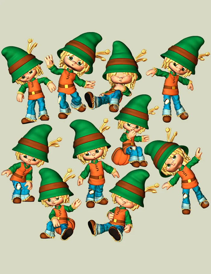Gumdrop Poses: Scarecrow