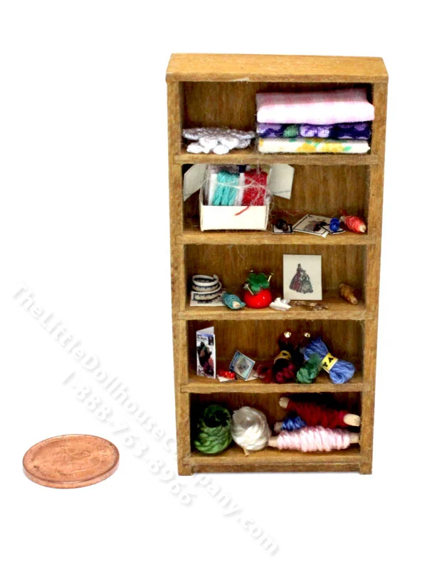 Half-Scale Miniature Colonial Sewing Shelf by Taylor Jade