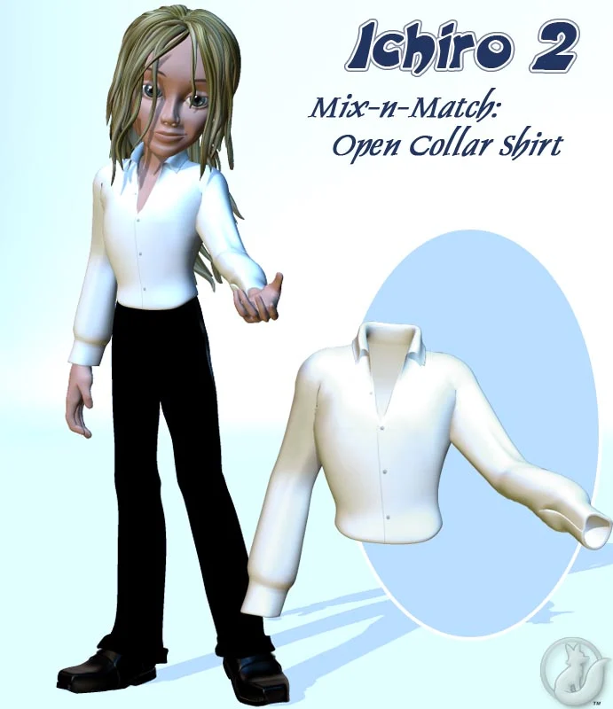 I2 Mix-n-Match: Open Collar Shirt