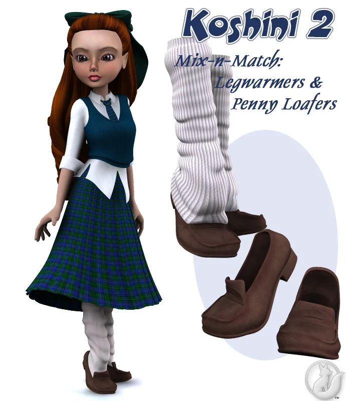 K2 Mix-n-Match: Legwarmers and Penny Loafers