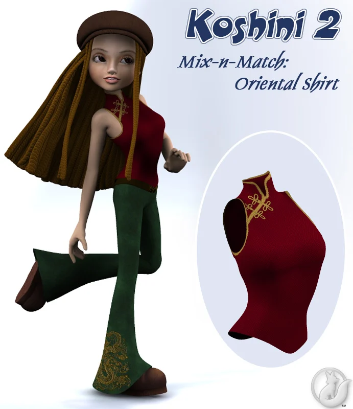 K2 Mix-n-Match: Oriental Shirt