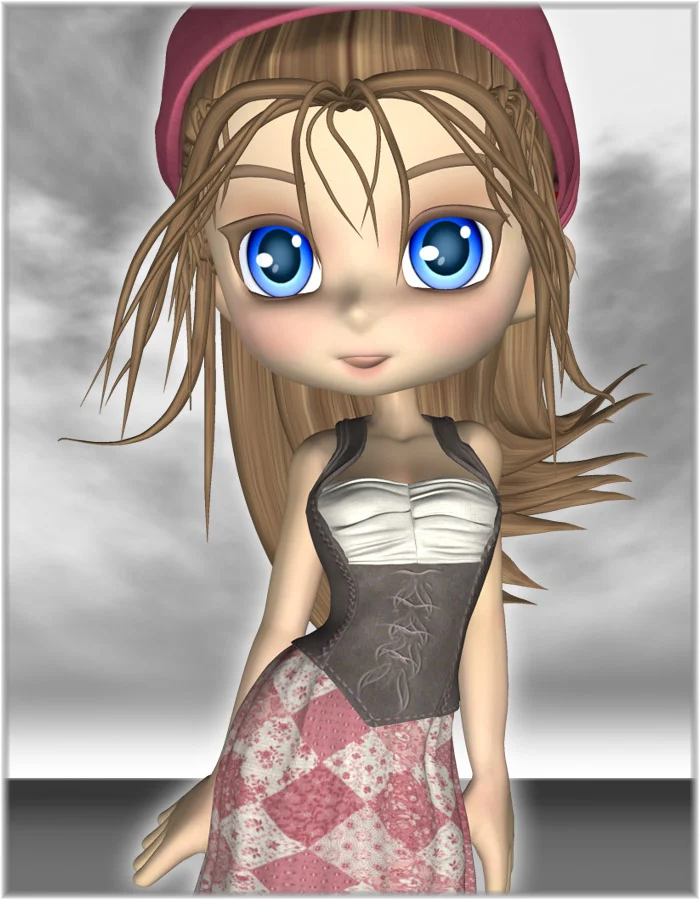 Little Peasant Girl for Tavern Dress