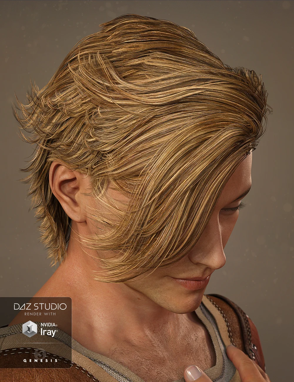 Mathew Hair for Genesis 3 Male(s) and Genesis 2 Male(s)