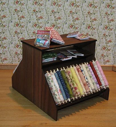 Miniature 2 Sided Fabric Display Kit for Dollhouses