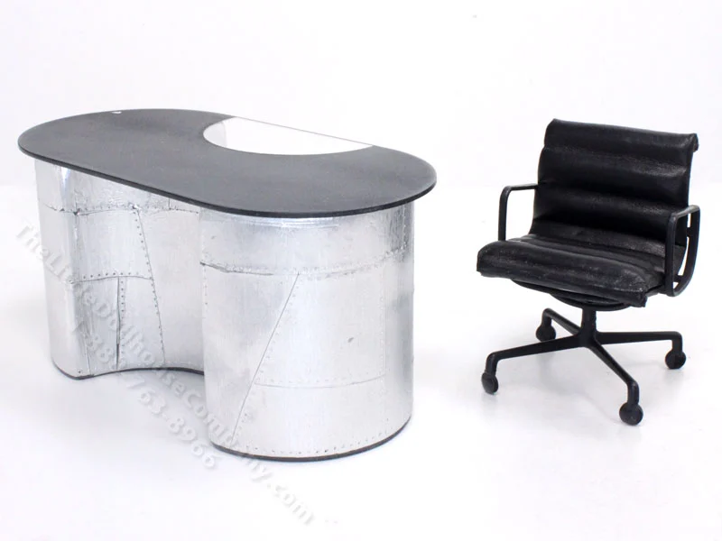 Miniature Aviation Desk and Eames Chair by PRD Miniatures