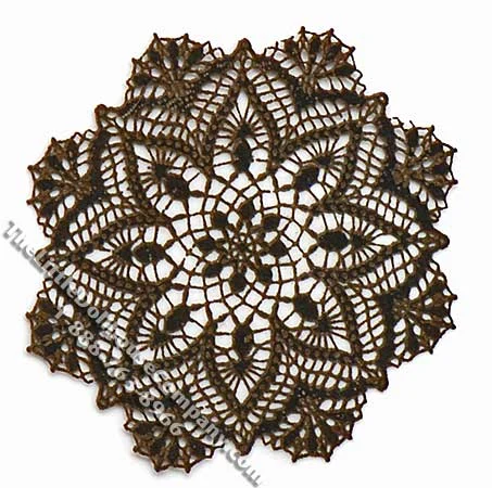 Miniature Black Laser Cut Doily for Dollhouses