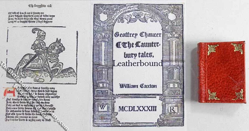 Miniature Book: 'The Canterbury Tales'