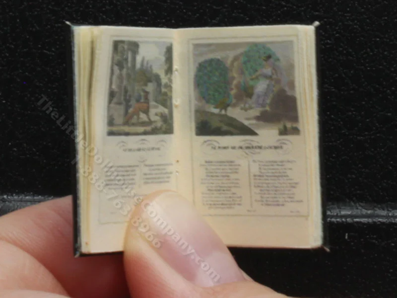 Miniature Book: 'Fables de la Fontaine'