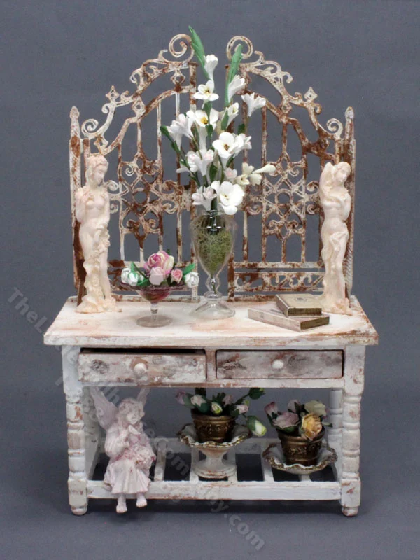 Miniature Garden Hutch for Dollhouses