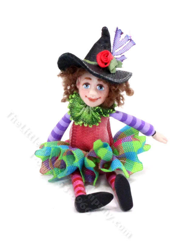 Miniature Halloween Witch by K Kuti Designs