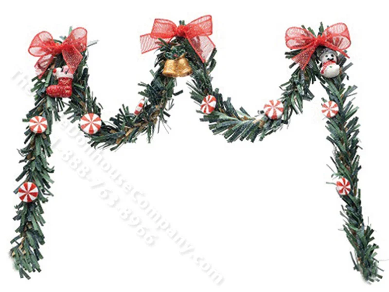 Miniature Holiday Garland for Dollhouses