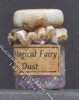 Miniature Homemade Fairy Dust in Wax Sealed Jar