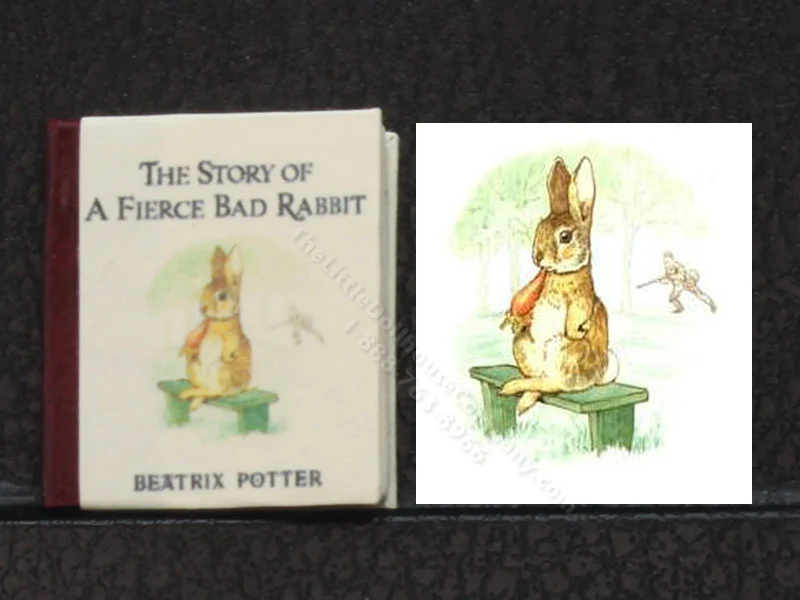 Miniature Illustrated Book: 'The Story of A Fierce Bad Rabbit'