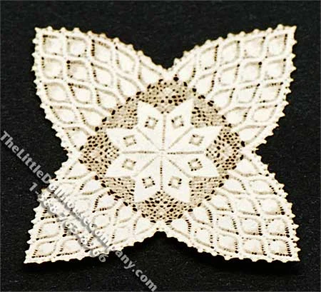 Miniature Laser Cut Flower Doily for Dollhouses
