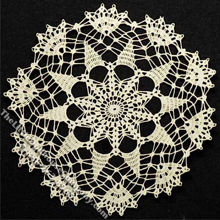 Miniature Laser Cut Round Doily for Dollhouses