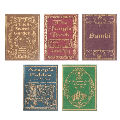 Miniature Reproduction Childrens Classics for Dollhouses