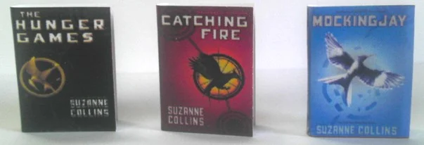 Miniature Reproduction Suzanne Collins Books for Dollhouses