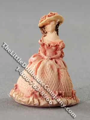 Miniature Standing Lady Figurine for Dollhouses