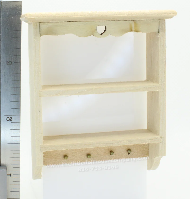 Miniature Unfinished Wall Hanging Shelf