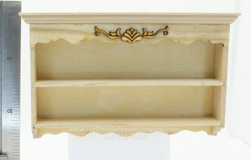 Miniature Unfinished Wall Hanging Wide Shelf