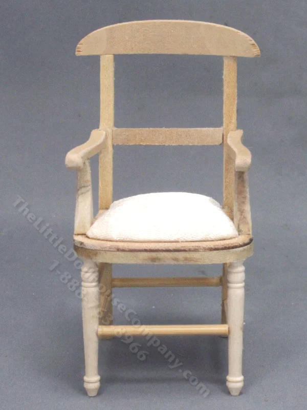 Miniature Unfinished Wooden Armchair